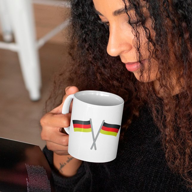 Caneca De Café Alemanha Flags Café Mug (Criador carregado)