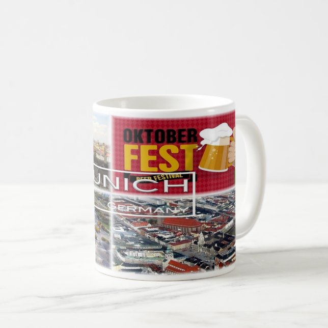 Caneca De Café Alemanha - Munique - München - (Frente Esquerda)