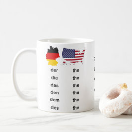 Caneca De Café Alemão / Inglês Deutsch / Englisch O & Você