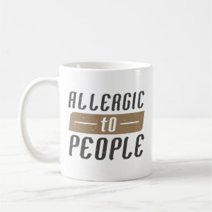 Caneca De Café Alergia às Pessoas
