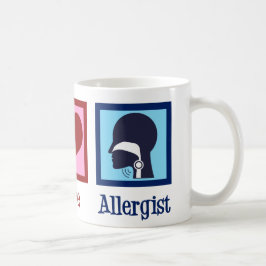 Caneca De Café Alergia Doutor Peace Love Alergista