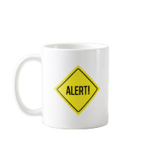 Alerta! Sinal de aviso | Mug Clássico