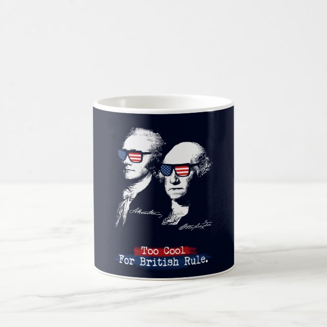 Caneca De Café Alexander Hamilton, George Washington - esfrie (Centro)