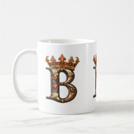 Caneca De Café Alfabeto B vestido Decorrido