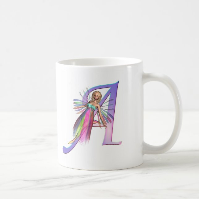 Caneca De Café Alfabeto feericamente - rotule A (Direita)