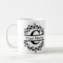 Alfabeto Floral com Monograma Personalizado de Nom