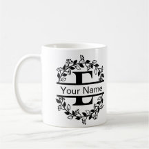 Alfabeto Floral com Monograma Personalizado de Nom
