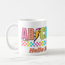 Alfabeto Retro ABCD Relâmpago Volta às Aulas