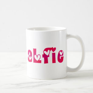 Caneca De Café Alfie nos corações