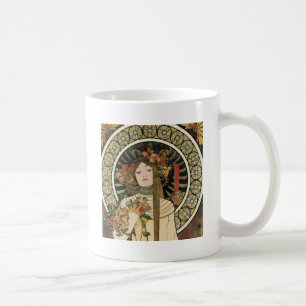 Caneca De Café Alfonse Mucha Trappistine Nouveau