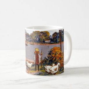 Caneca De Café Alfred Sisley, À Beira do Rio Loing