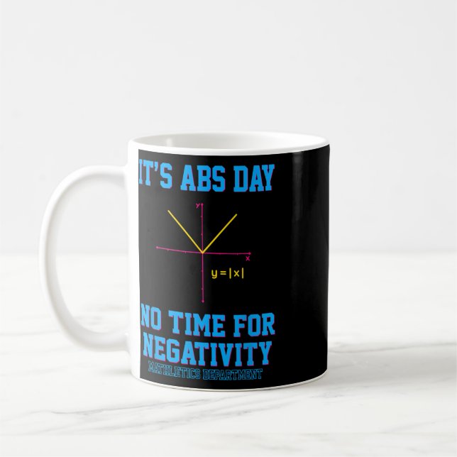 Caneca De Café Álgebra Divertida É Dia de Abs Professor de Matemá (Esquerda)