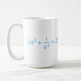 Caneca De Café Algebraic Identity a^2 + 1 a^2 + 2 - 2 Math Equat