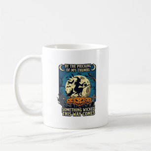 Caneca De Café Algo Mau Vem Bruxa Halloween Abóbora