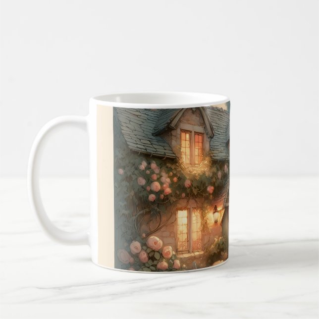 Caneca De Café Algodão de Fairytalte ao Sunset com Rosas (Esquerda)