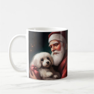 Caneca De Café Algodão De Tulear Com Natal