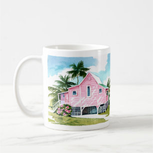 Caneca De Café Algodão rosa e bonito em Fort Myers Beach Mug
