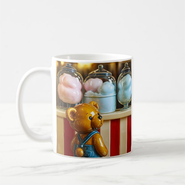 Caneca De Café Algodão Ursinho (Esquerda)