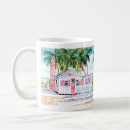 Caneca De Café Algodão Vermelho charmoso em Fort Myers Beach Mug