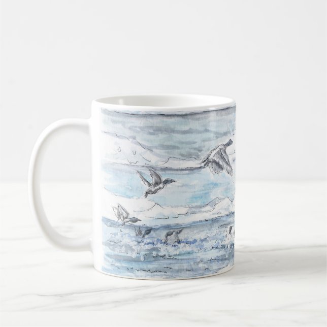 Caneca De Café Algonac Wetlands Geese Mug (Esquerda)