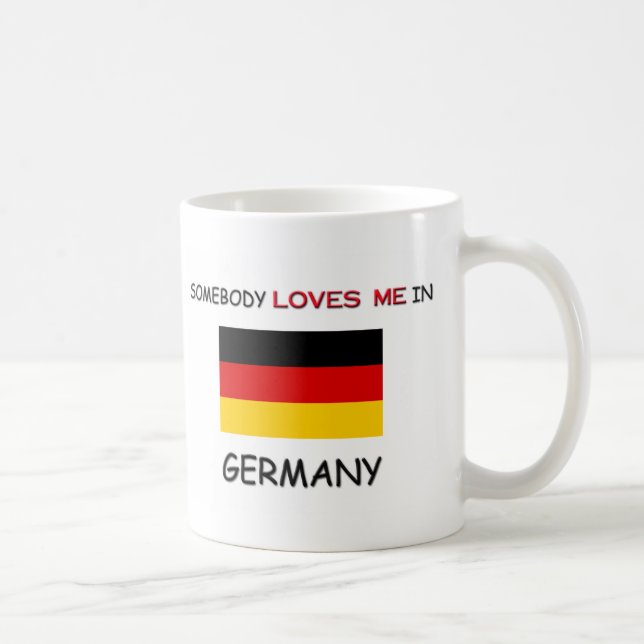 Caneca De Café Alguém ama-me em ALEMANHA (Direita)