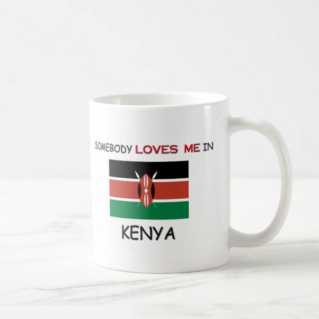 Caneca De Café Alguém ama-me em KENYA (Direita)