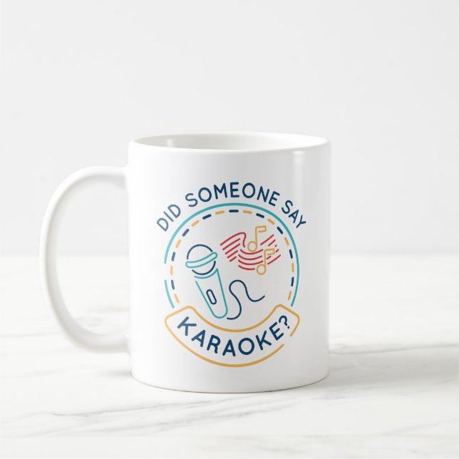 Caneca De Café Alguém Disse Karaoke (Esquerda)