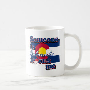 Caneca De Café Alguém em Colorado ama-me