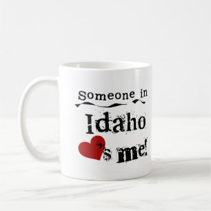 Caneca De Café Alguém em Idaho ama-me