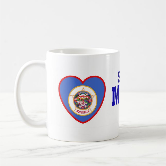 Caneca De Café Alguém em Minnesota ama-me (Esquerda)