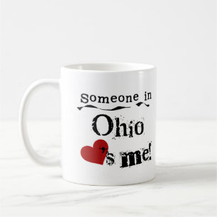 Caneca De Café Alguém em Ohio ama-me