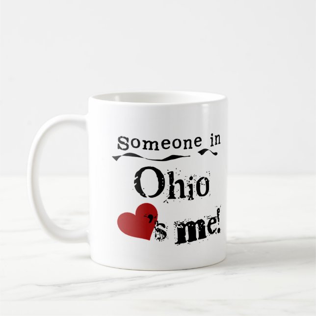 Caneca De Café Alguém em Ohio ama-me (Esquerda)