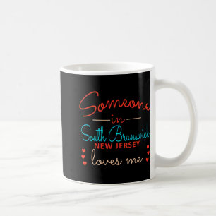 Caneca De Café Alguém em South Brunswick Nova Jersey Me Ama