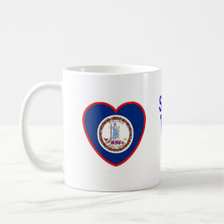Caneca De Café Alguém em Virgínia ama-me