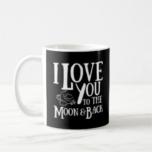 Caneca De Café Alguém Especial Eu Te Amo Até a Lua e de Volta Ele