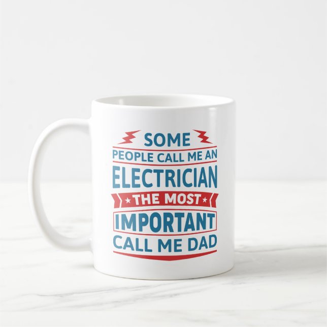 Caneca De Café Algumas Pessoas Me Chamam De Elétrico (Esquerda)