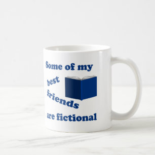 Caneca De Café Alguns dos meus melhores amigos são ficcionais