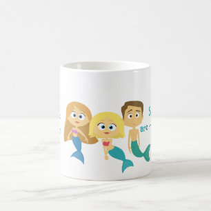 Caneca De Café "Alguns meninos são sereias demasiado"