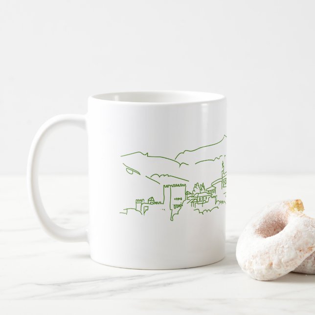 Caneca De Café Alhambra Sunset (Com Donut)
