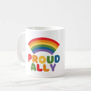 CANECA DE CAFÉ ALIADO ORGULHOSO - ORGULHO LGBTQ