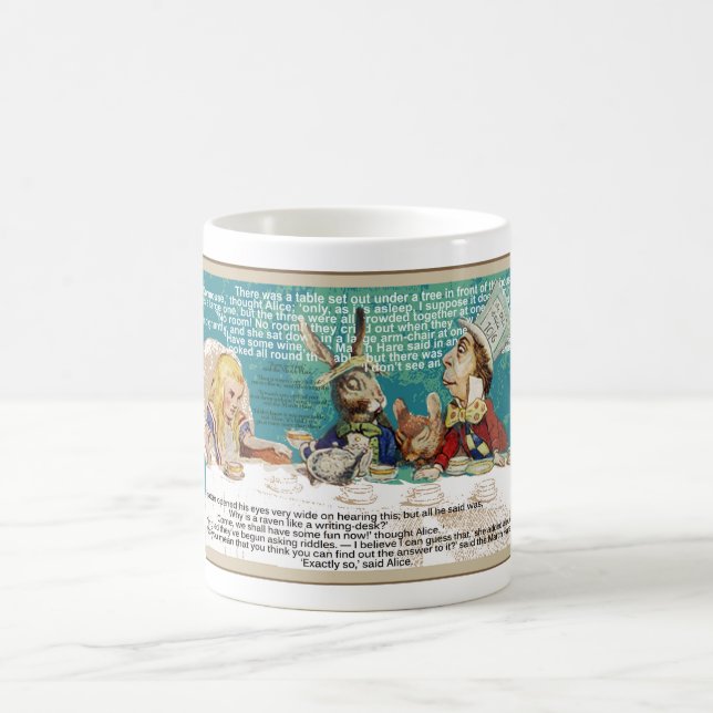 Caneca De Café Alice com Mad Hatter e Marcha Hare (Centro)