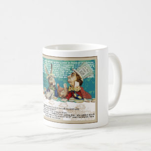 Caneca De Café Alice e a Festa do Chá do Chapéu Louco
