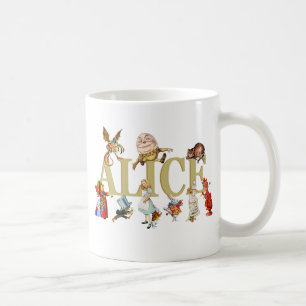 Caneca De Café Alice e Amigos no País das Maravilhas