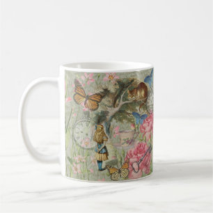 Caneca De Café Alice Gato de Cheshire Jardim da Árvore do País da