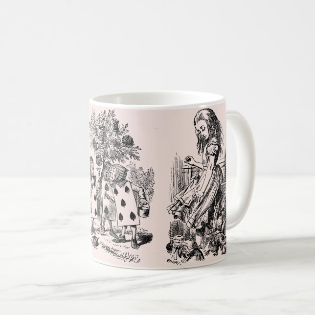 Caneca De Café Alice im Wunderland - Alice no Pastel das Maravilh (Frente Esquerda)