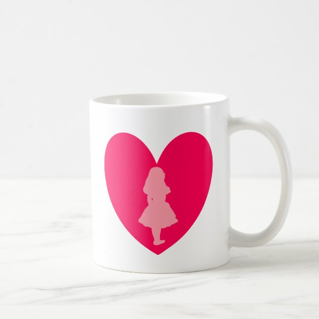 Caneca De Café Alice no amor do país das maravilhas (Direita)