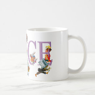 Caneca De Café Alice no país das maravilhas e amigos