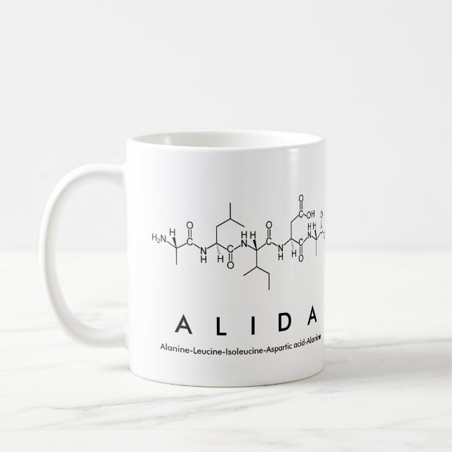 Caneca De Café Alida peptide name mug (Esquerda)