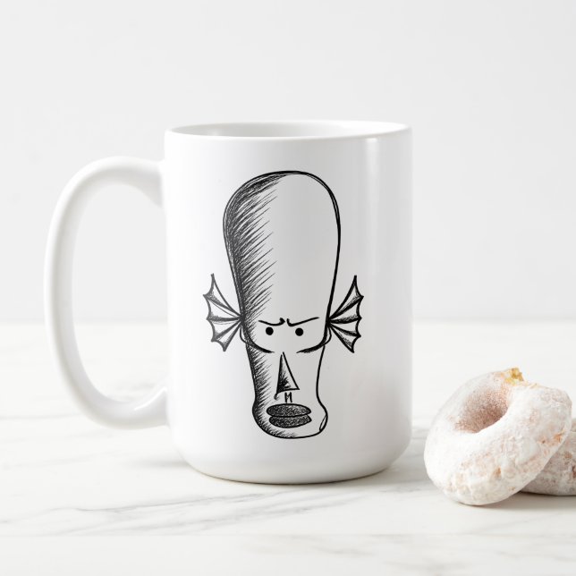 Caneca De Café Alien guy (Com Donut)
