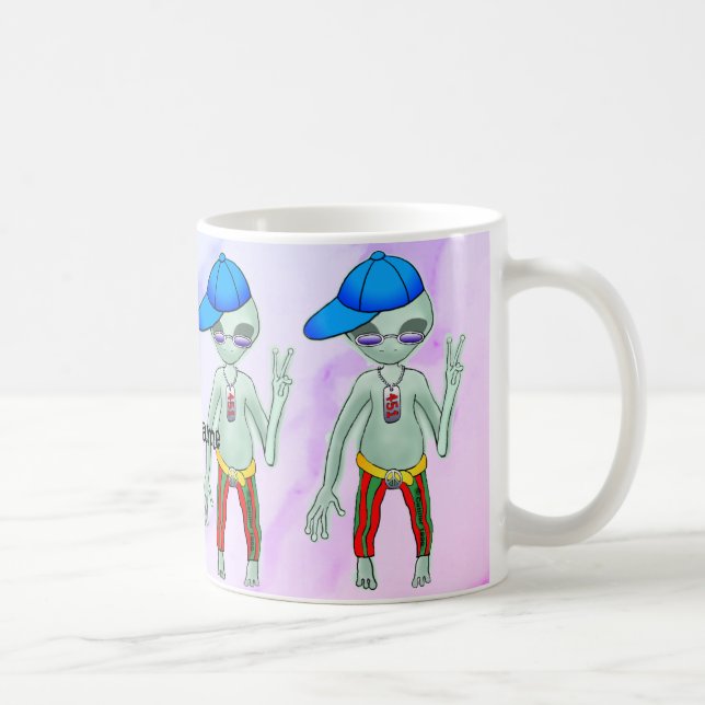 Caneca De Café Alienígena (Direita)